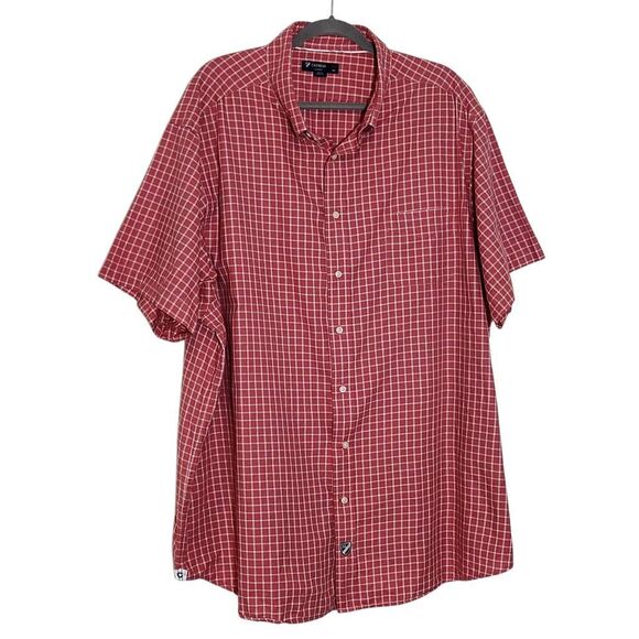 Daniel Cremieux Pink Plaid Short Sleeve Button Down Shirt Size 3X Big - Picture 1 of 8